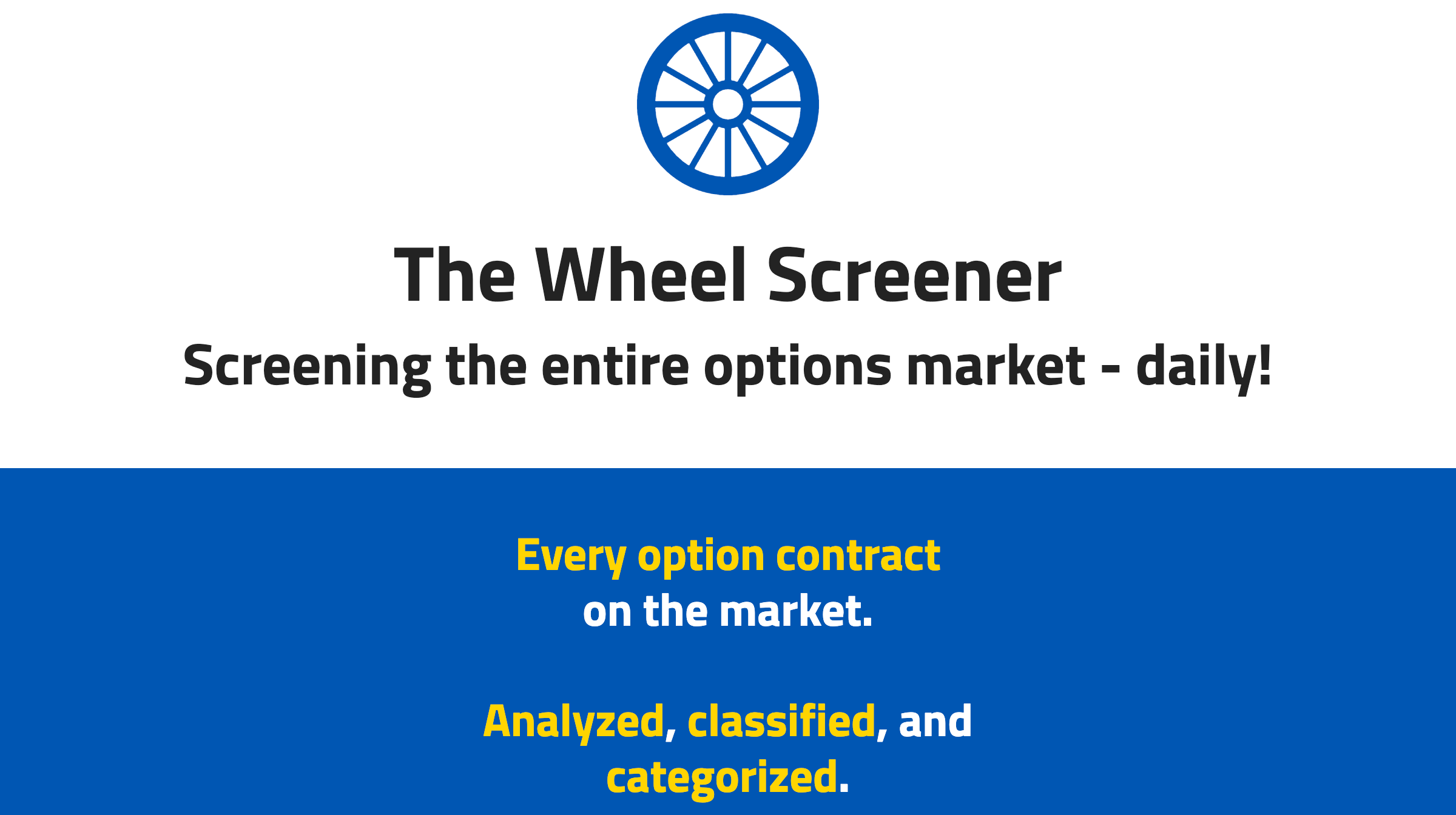 The Wheel Screener We re Celebrating The Holidays Early At The Wheel 